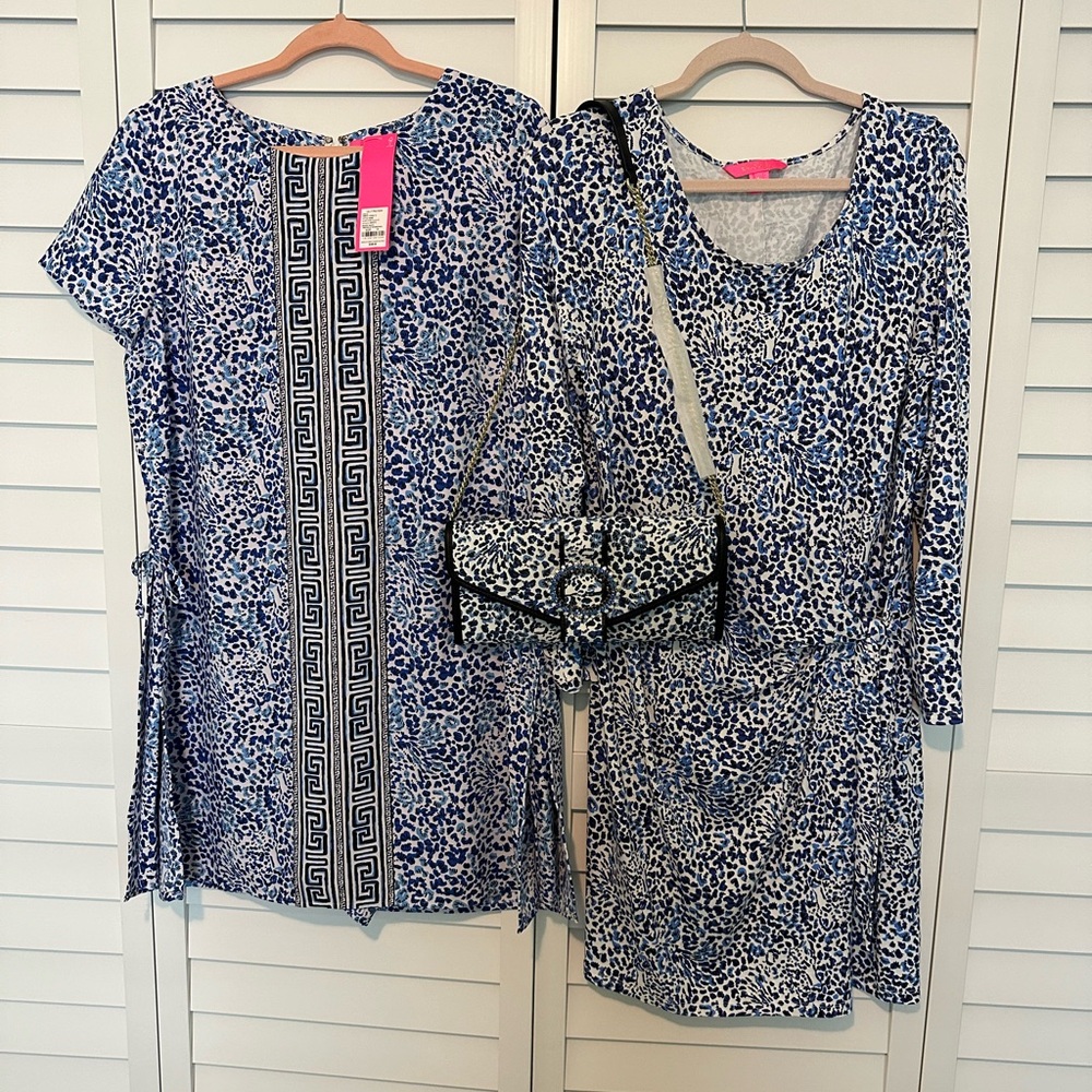 Lilly Pulitzer Blue and White twisted up bundle